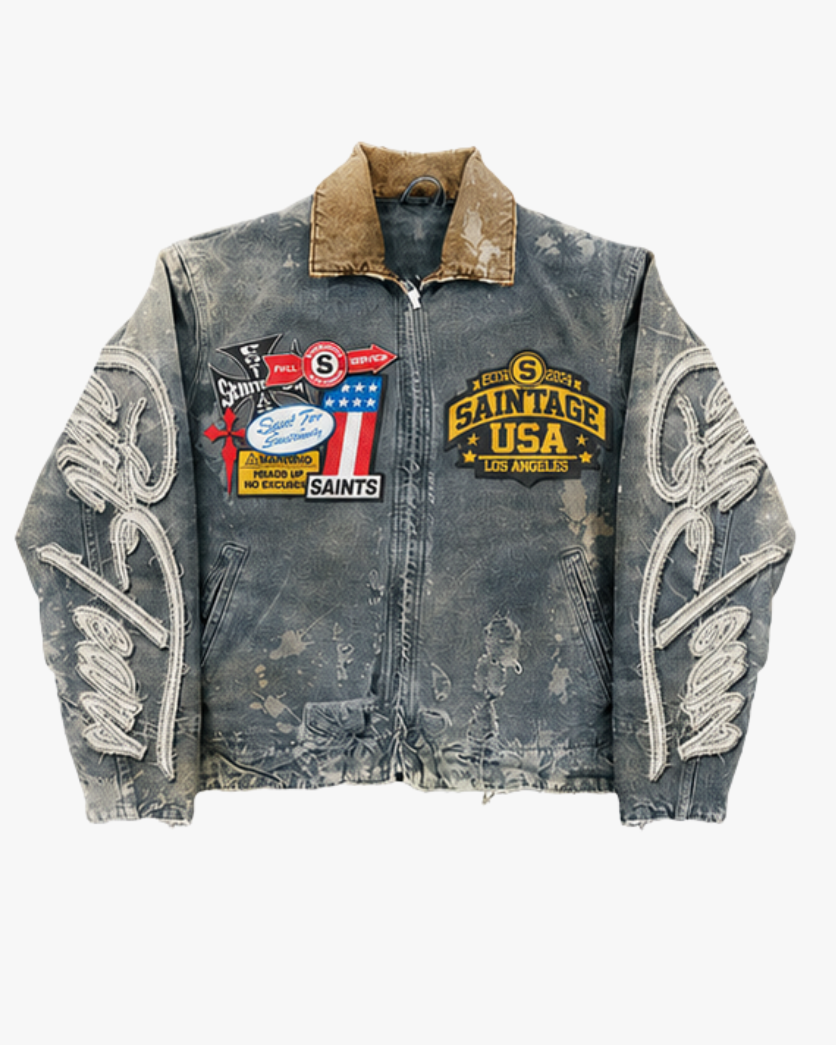 Saitage Washed Denim Jacket