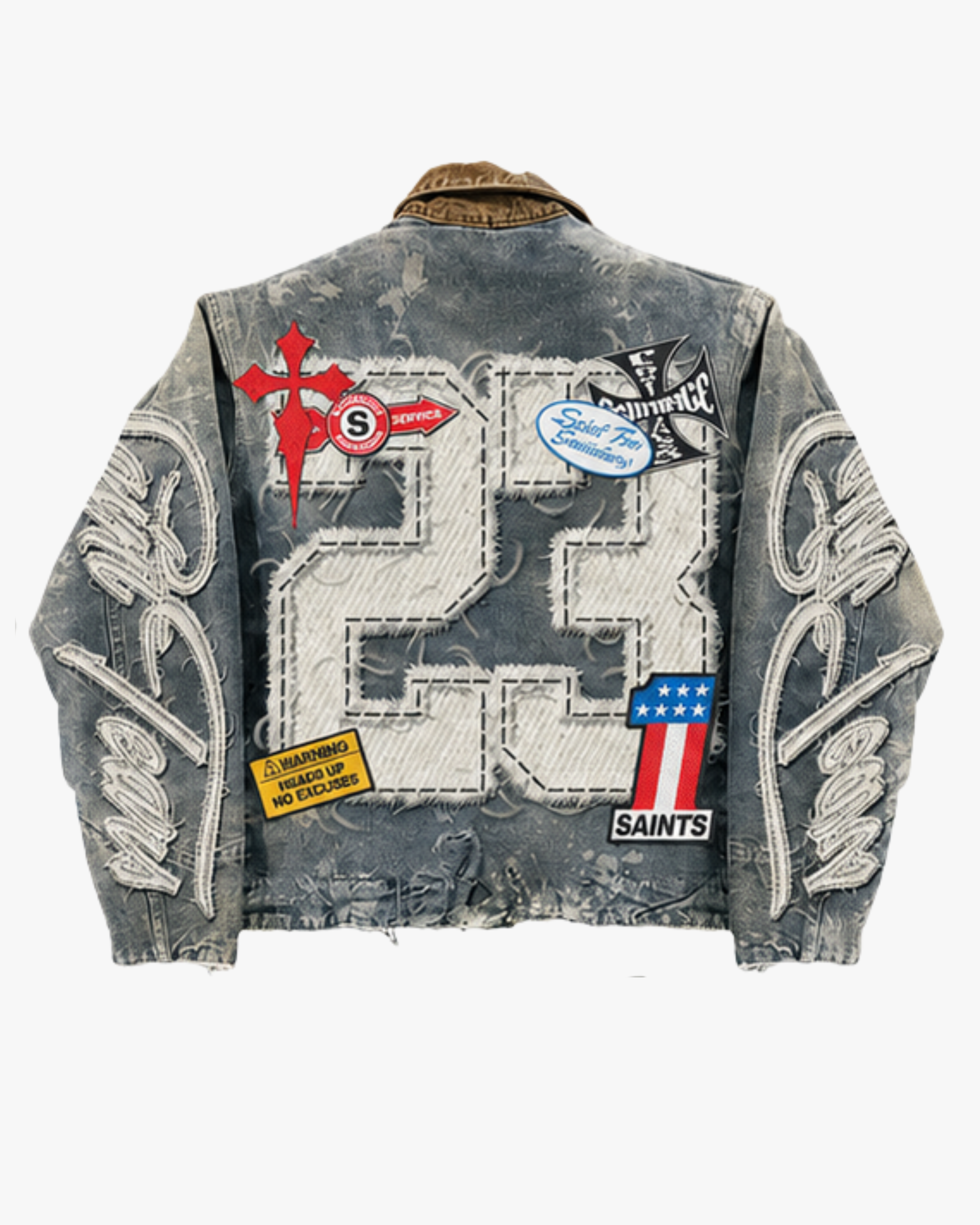 Saitage Washed Denim Jacket