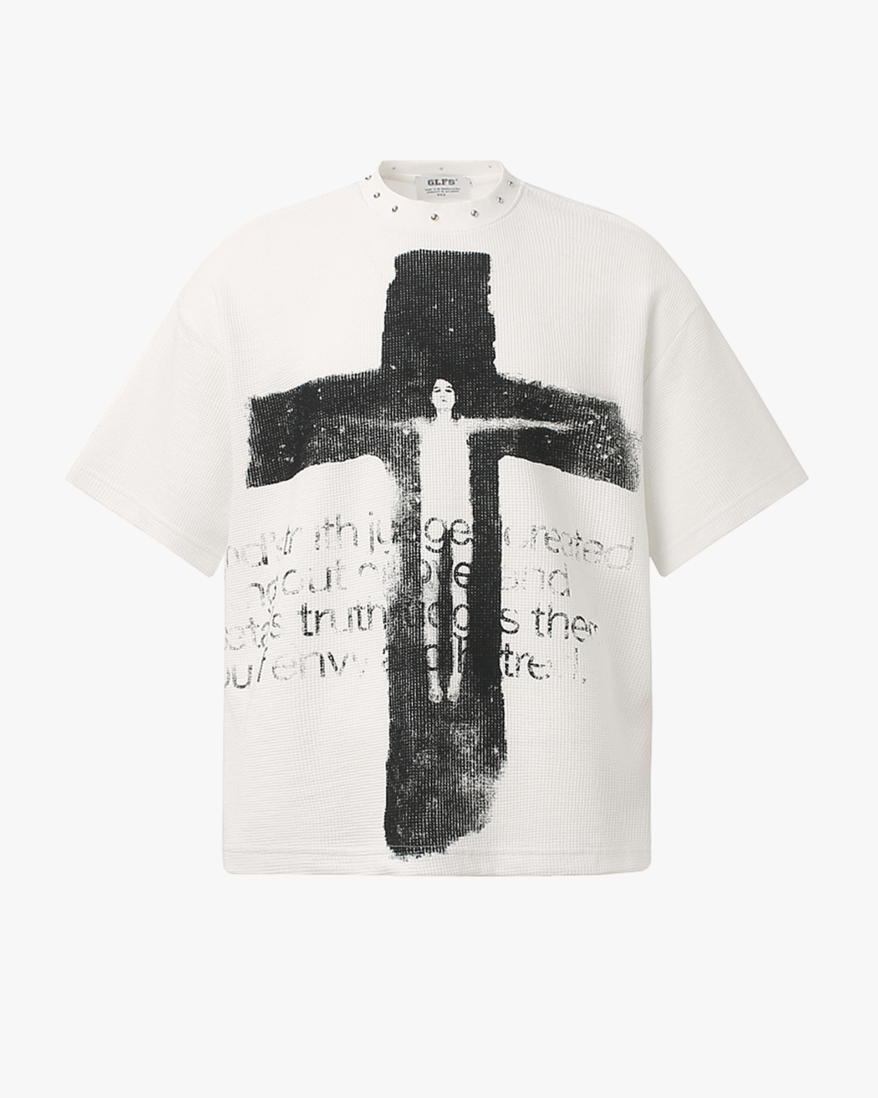 Cross Relic Studded Tee - White
